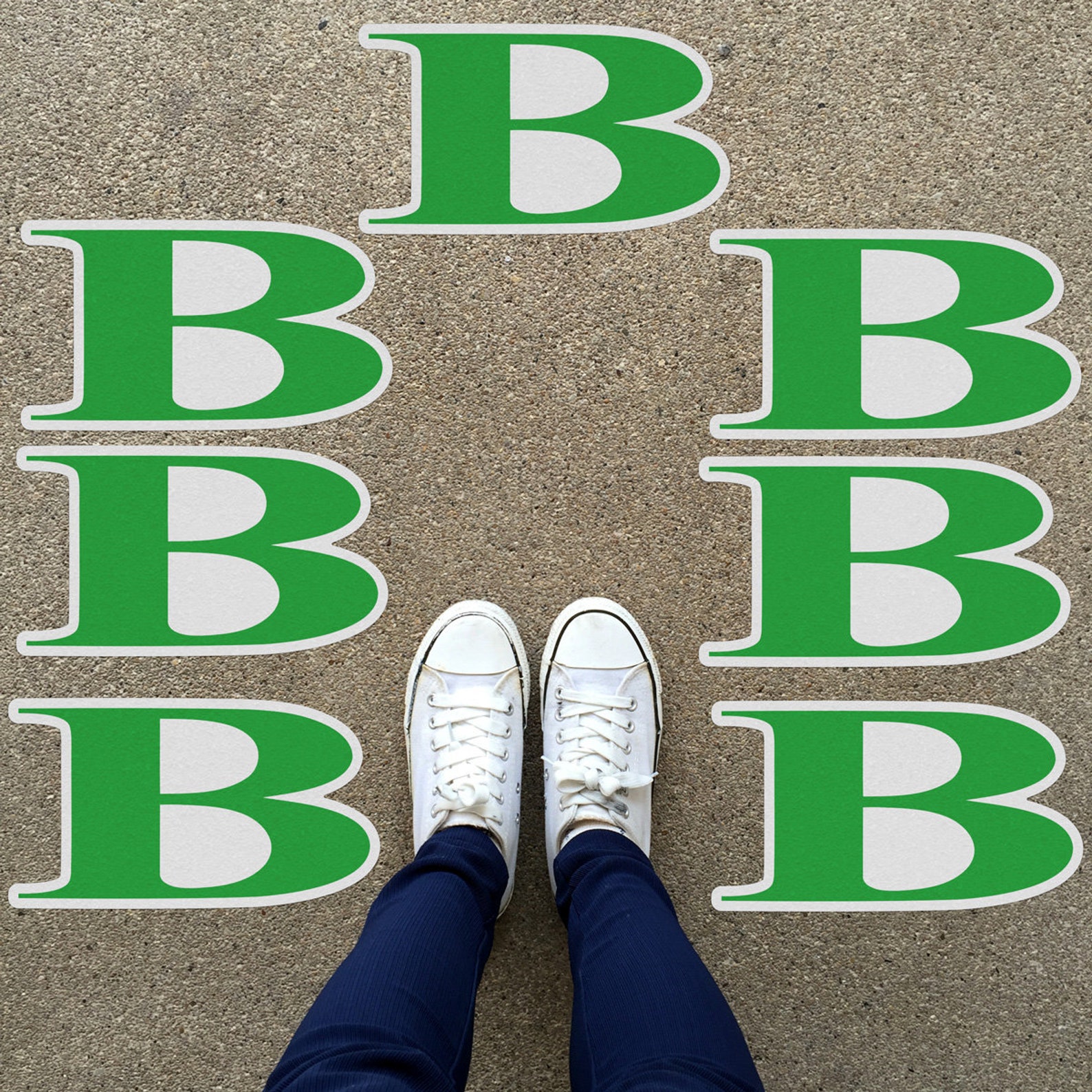 Buford Wolves Textured Peel and Stick Floor Decals • Set of 7 • School ...