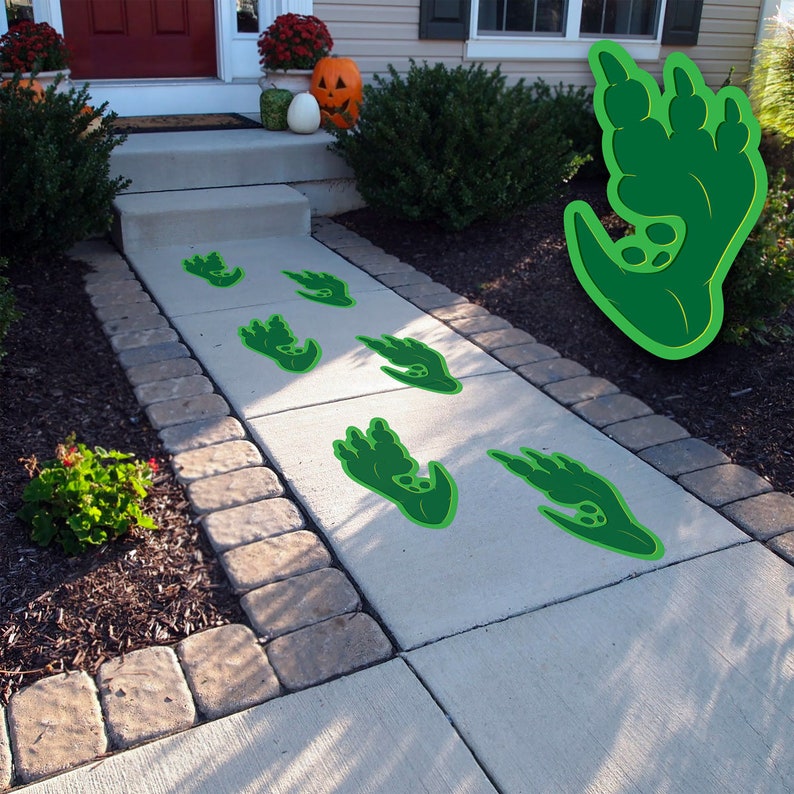 Monster Footprint Floor Decals Removable Vinyl Floor Decals Etsy
