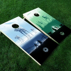 Star Wars Cornhole Decals: Set of 2 Cornhole Wraps • Comes with Squeegee & Edge Seal Tape • FREE Shipping