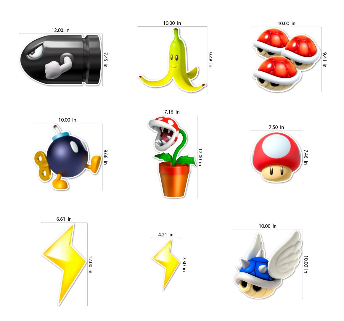 Super Mario Gadget Decals BNIP