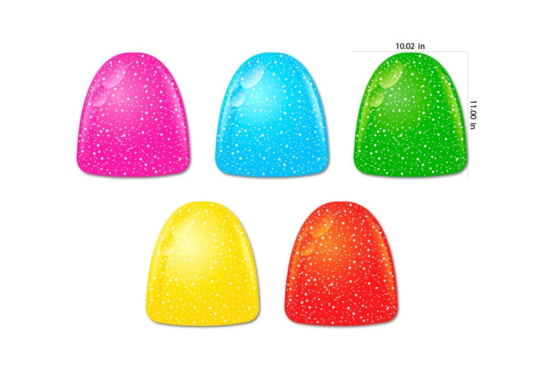 Gum Drop Peel and Stick Floor Decals • Set of 5 • Birthday Decorations ...
