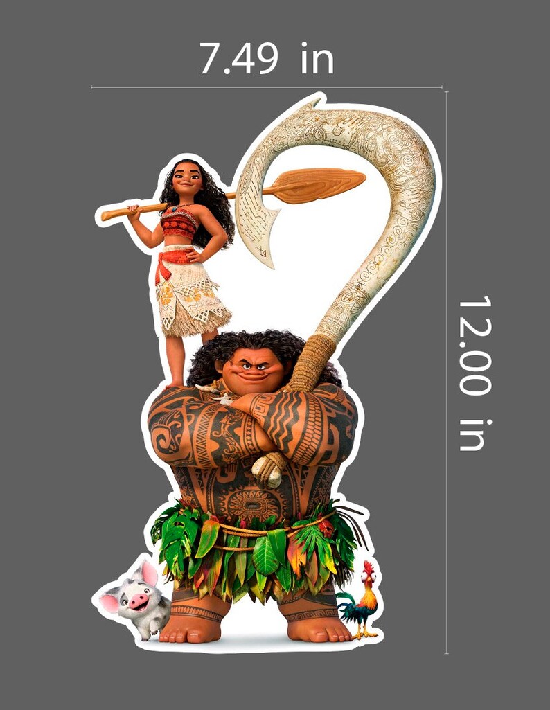 Moana Party Textured Floor Decals Set of 6 Moana Social - Etsy