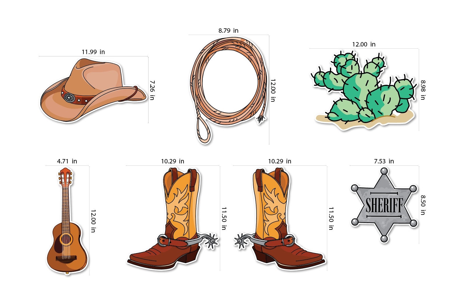 Sticker Chart For Kids Rodeo First Rodeo Textured Peel and Stick Floor Decals • Set of 7 • Cowboy ...