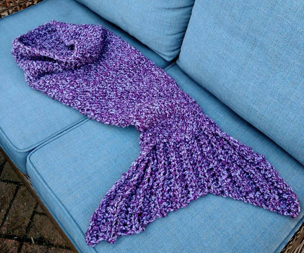 Child Mermaid Tail Mermaid Tail Blanket Childrens Etsy