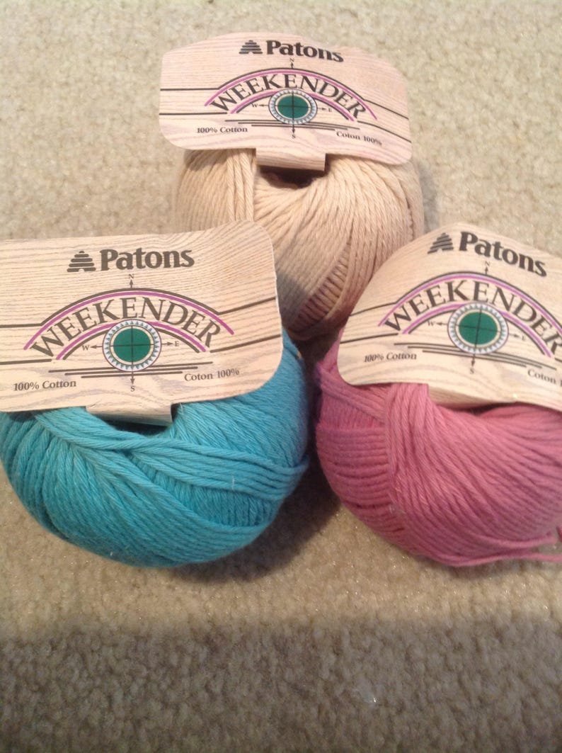 Patons Weekender cotton yarn Etsy