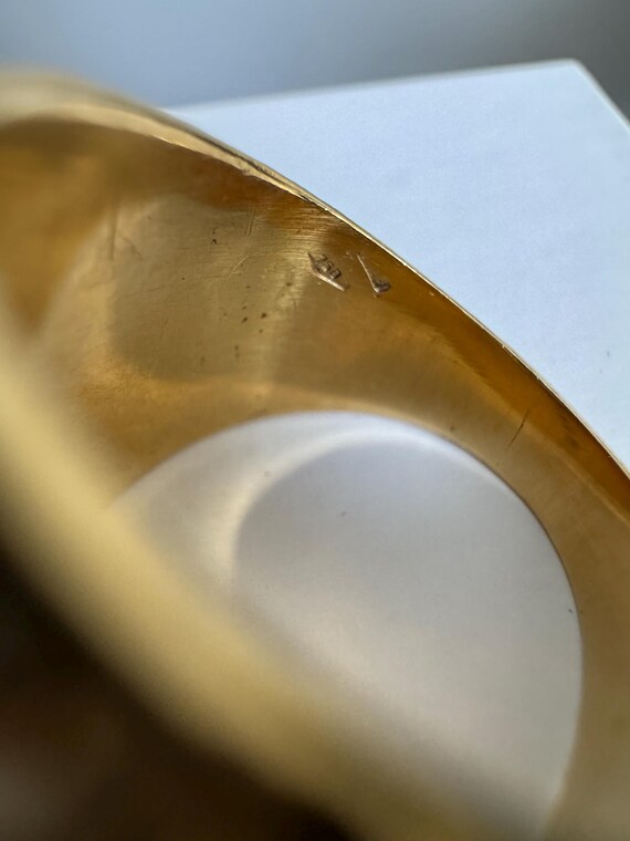 18k Yellow Gold Diamond Band Size 7 - image 6