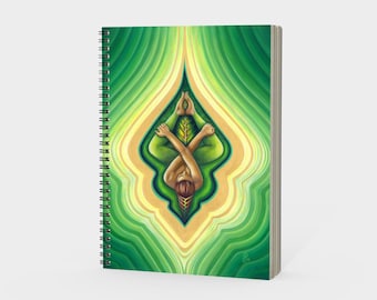Yoga Journal, Rebirth Art Spiral Notebook