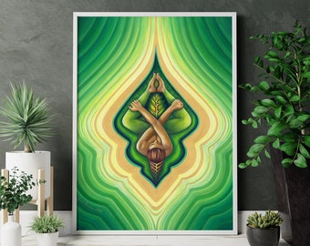 Mother Earth Giclee Print: "Rebirth" Goddess Art