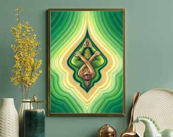 Gaia Art Print: Rebirth, Earth Goddess Giclee