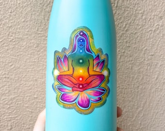 Chakra Gift Chakra Sticker Gift For Reiki Healer Gift For Reiki Master Seven Chakras Decal Water Bottle Chakra Sticker For Laptop Chakra