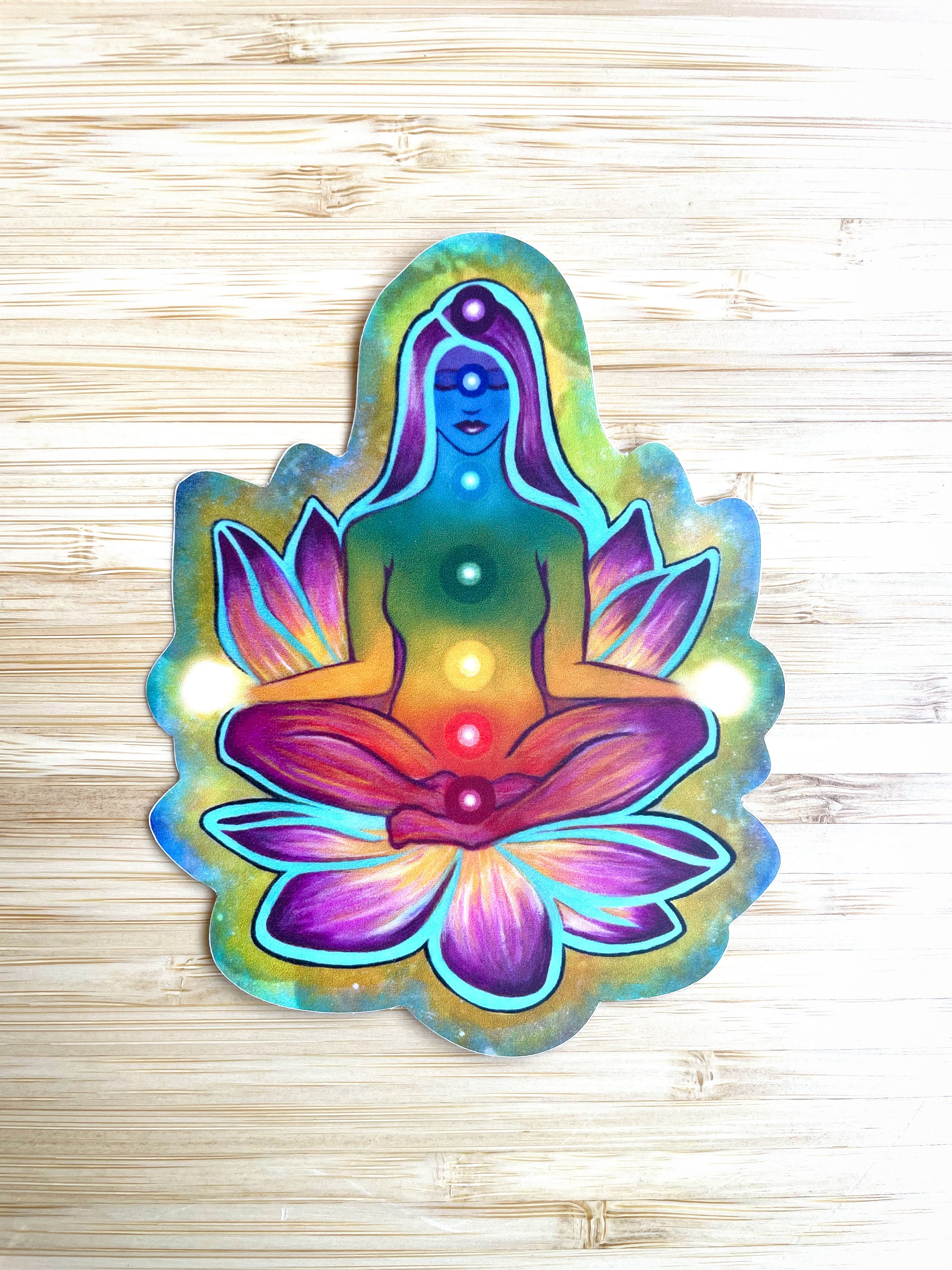 Sticker Chakra Sticker Yoga Sticker Meditation Sticker Spiritual ...