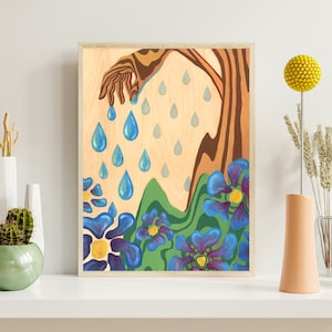 Arte da Mãe Terra Arte de Parede da Mãe Terra Impressão da Mãe Terra Impressão da Arte da Mãe Terra Impressão da Deusa da Terra Decoração de Parede da Mãe Terra Amante da Natureza