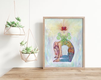 Yoga Print Yoga Artwork Yoga Pose Yoga Poster Yoga Wall Art Yogi Print Yoga Print Wall Art Yoga Studio Wall Art Yoga Pose Artwork Yogi