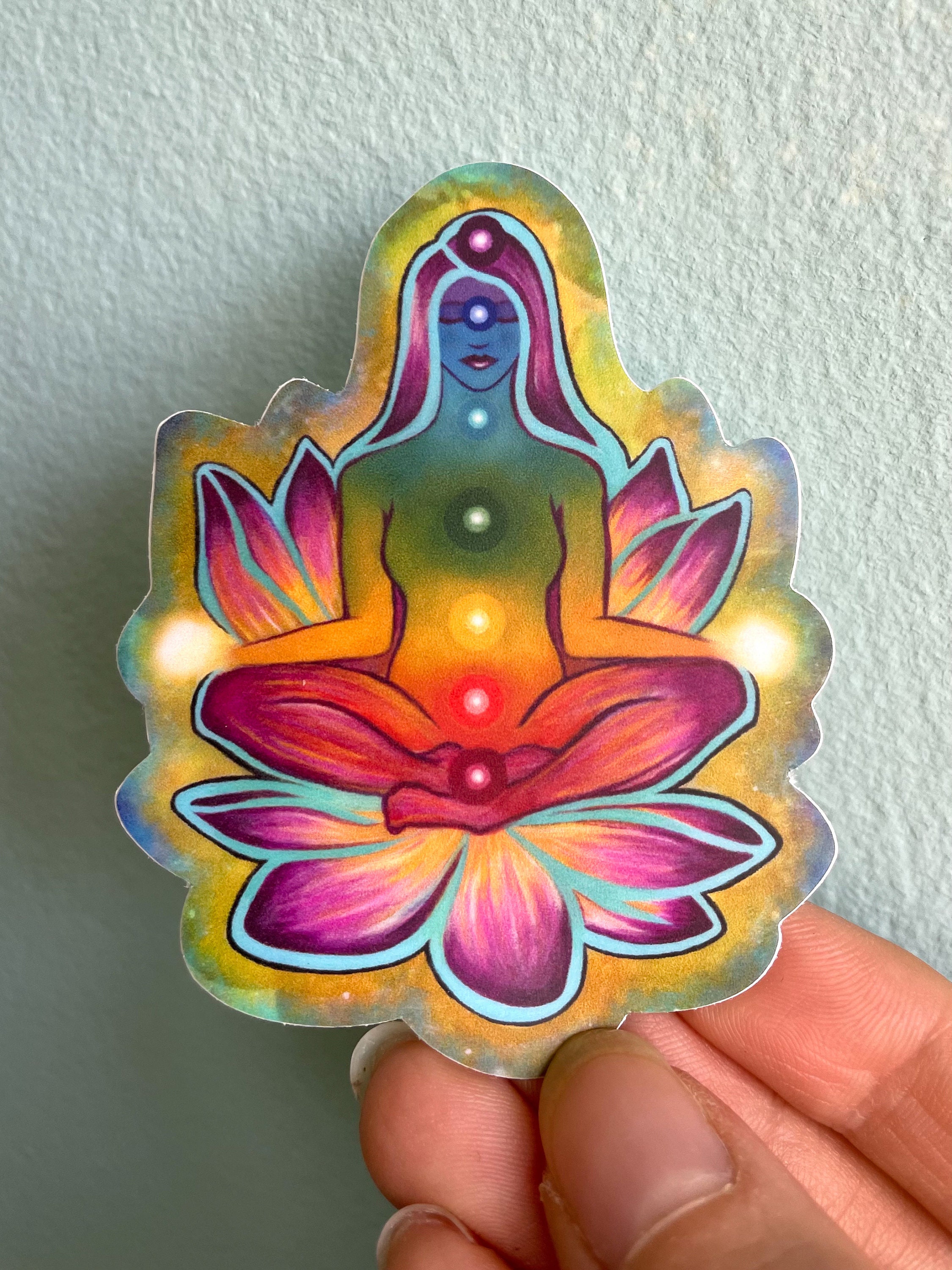 Sticker Chakra Sticker Yoga Sticker Meditation Sticker Spiritual ...