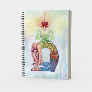 Meditation Journal Yoga Girl Gift Yoga Art Chakra Gift