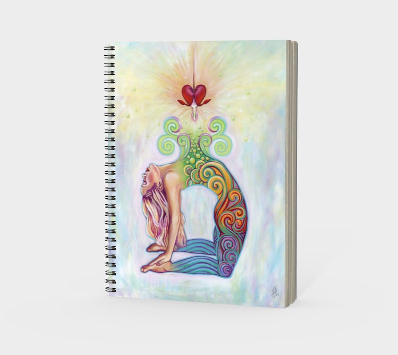Meditation Journal Yoga Girl Gift Yoga Art Chakra Gift