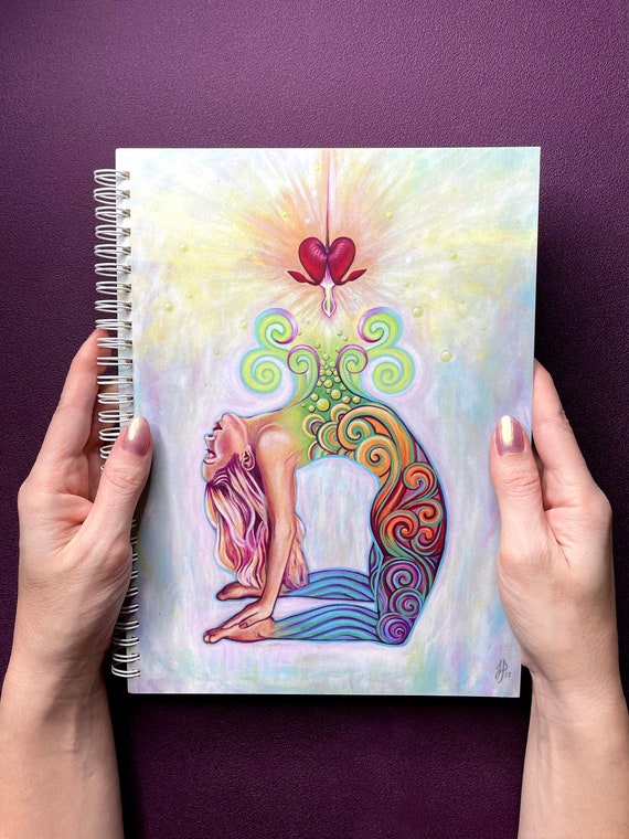Yoga Teacher Gift Yoga Instructor Gift Yoga Journal Spiritual Gift Chakra Journal Meditation Journal Yoga Girl Gift Yoga Art Chakra Gift