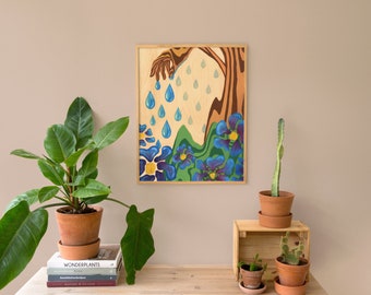 Plant Lady Print Plant Lady Art Plant Lady Art Print Plant Lover Gift Plant Mom Art Gift For Her Plant Lady Wall Art Plant Lover Art Print