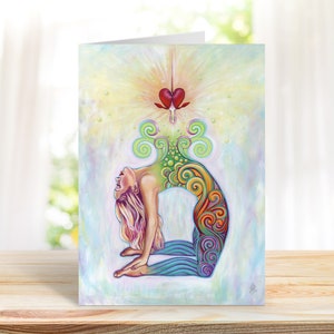 Yoga Greeting Cards Yoga Art Card Yoga Stationery Card Yoga Teacher Card Yoga Lover Card Yoga Birthday Card Gift For Yoga Instructor Present