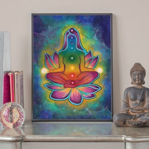 Yoga Poster Yoga Studio Wall Hanging Decor Meditation Poster Wall Art Meditation Poster Yoga Studio Decor Spiritual Art Wall Decor Yoga