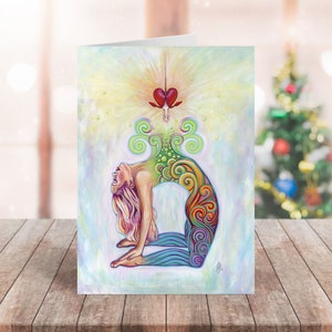 Yogi Christmas Gift Christmas Yoga Card Yoga Teacher Gift Yoga Girl Gift Gift for Yoga Lover Yoga Greeting Card Yoga Christmas Gift Cards