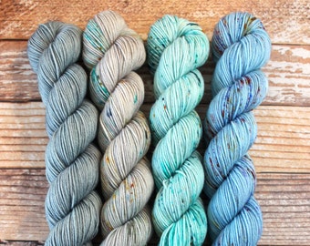 Isabel - 50g Set #2 - Hand Dyed Yarn - 75/25 Superwash Merino/Nylon Sock Yarn
