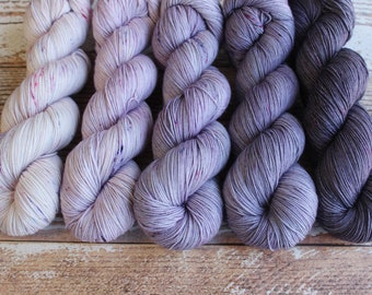 PREORDER - Five Skein Fade Kit #3 - Hand Dyed Yarn