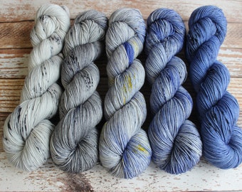 PREORDER - Five Skein Fade Kit #2 - Hand Dyed Yarn