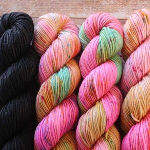 PREORDER The Color Crazy Cowl Girl Hand Dyed Yarn image 3