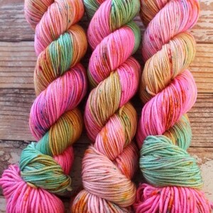 PREORDER The Color Crazy Cowl Girl Hand Dyed Yarn image 4