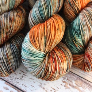 PREORDER - Salem - Hand Dyed Yarn Speckled Yarn, Indie Dyed Yarn, Sock Yarn, DK Weight,