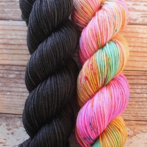 PREORDER The Color Crazy Cowl Girl Hand Dyed Yarn image 5