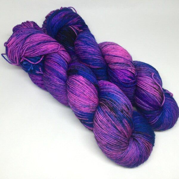 CLEARANCE Isabel - Violet Beauregarde  - Hand Dyed Yarn - 75/25 Superwash Merino/Nylon