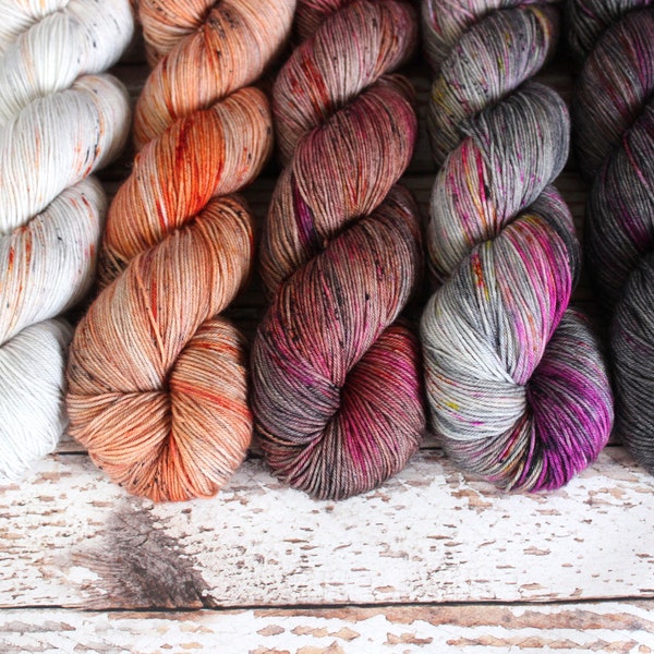 PREORDER - Five Skein Fade Kit #4 - Hand Dyed Yarn