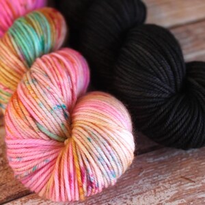 PREORDER The Color Crazy Cowl Girl Hand Dyed Yarn image 2