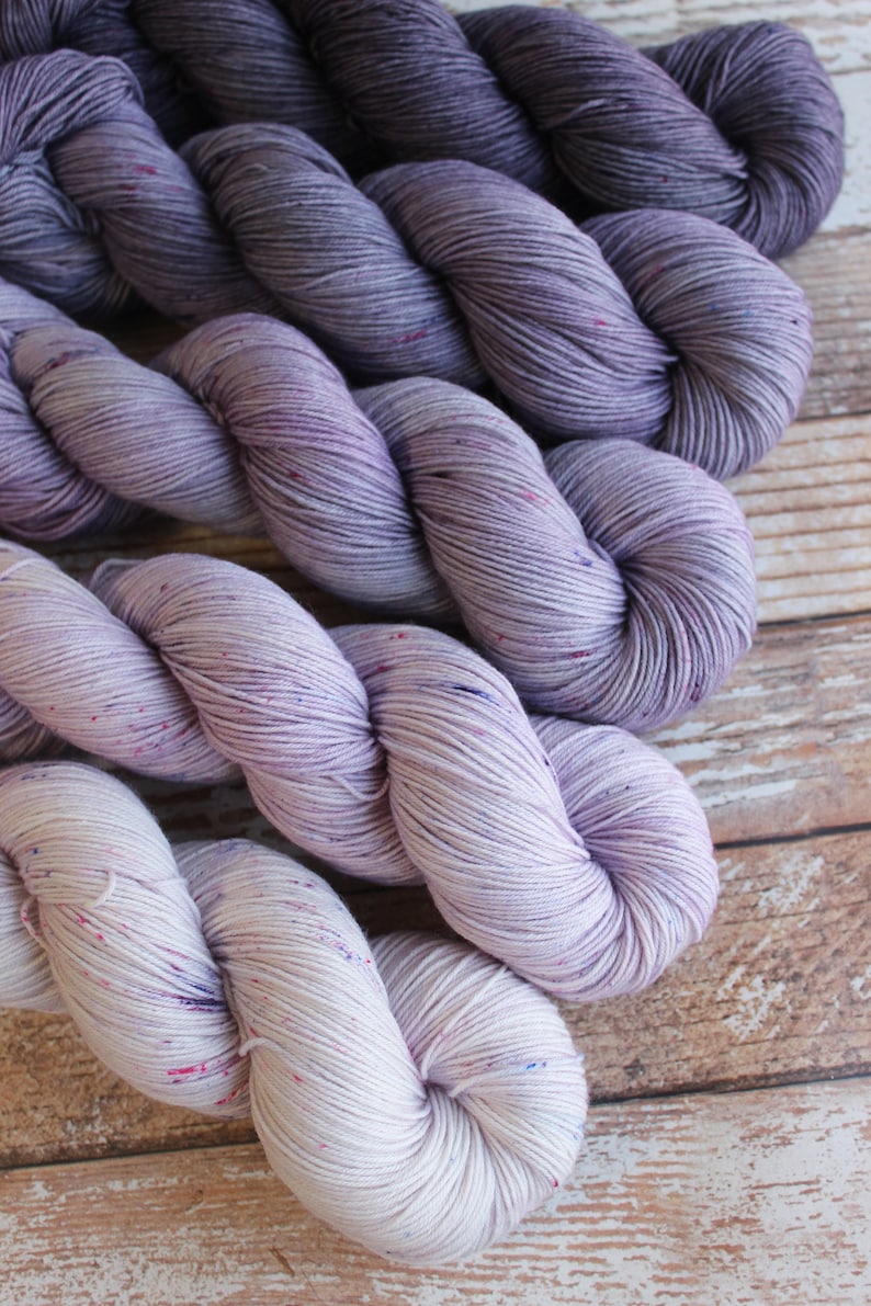 PREORDER Five Skein Fade Kit 3 Hand Dyed Yarn image 2