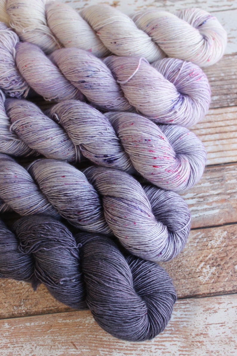 PREORDER Five Skein Fade Kit 3 Hand Dyed Yarn image 4