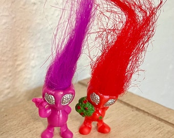 Figuras Alien Troll Pencil Topper. Lote de 2 trolls.