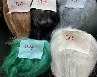 Troll Doll Hair Icelandic Wool 5 Piece Lot For Wig Replacement. Long Earth Colors Wig Pieces.