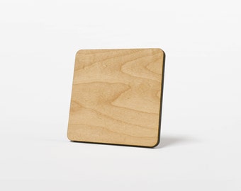 plain wooden coasters