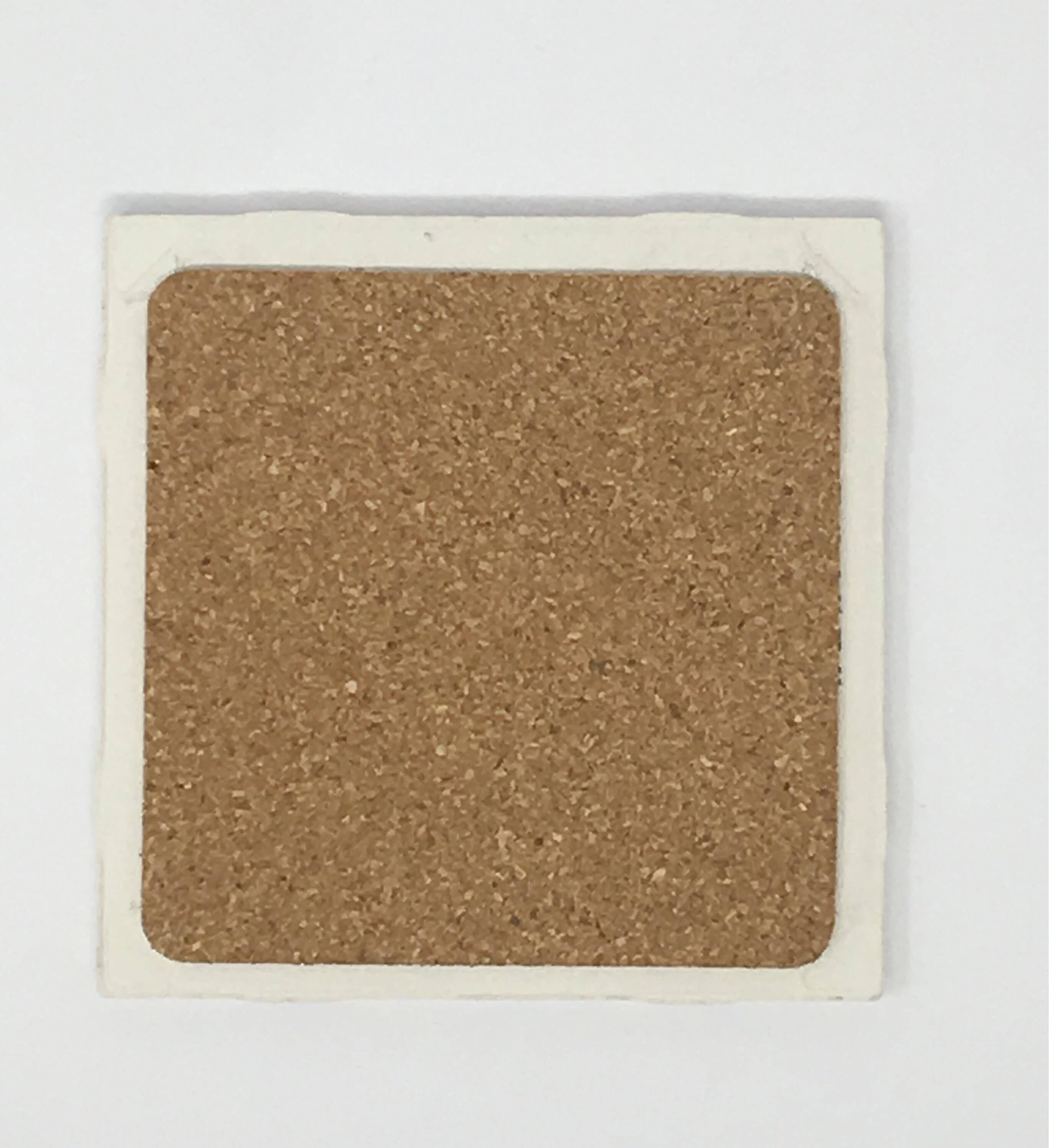 Self Stick Cork Backing 3.75 X 3.75 With Rounded Etsy