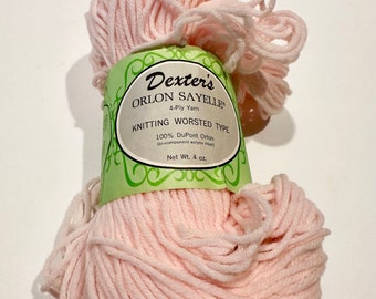 Vintage Dexter's Orlon Sayelle Yarn Pink
