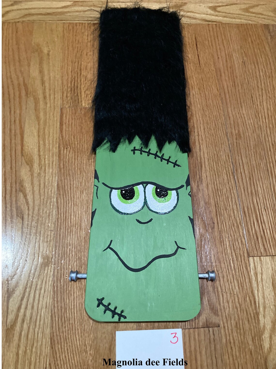 Frankenstein Wall Hanging Repurposed Fan Blade Etsy