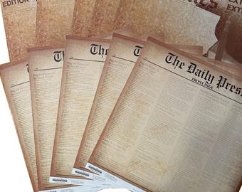News Theme Scrapbook Bundle (10 sheets of 12x12 Papers)