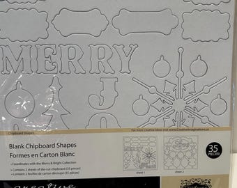 Creative Imaginations Chipboard Shapes; Merry & Bright