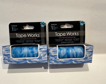 Blue Camouflage Washi Tape Bundle. SandyLion Tape Works.