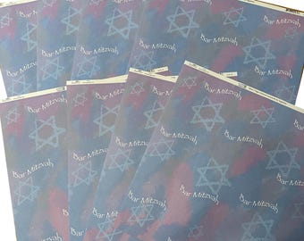 Bar Mitzvah Bundle of 8- 12 x 12 Scrapbook Sheets