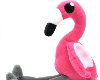 Cute Chibi Greater Lesser Flamingo Bird Plush