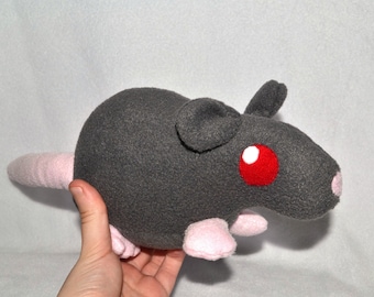 Chibi Grey Rat Halloween Gothic Plush