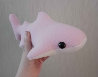 Peluche de tiburón ballena Chibi, listo para enviar